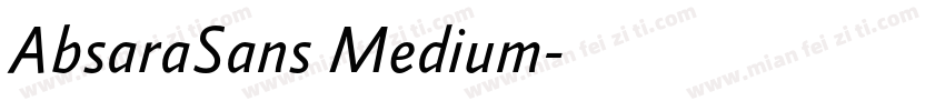 AbsaraSans Medium字体转换